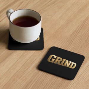 Cork-back coaster